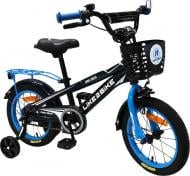 Велосипед дитячий Like2bike Dark Rider 14'' чорний із синім 201404