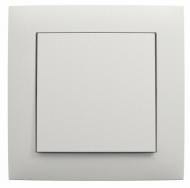 Кнопка звонка одноклавишный Efapel Logus без подсветки металлик ледяной 21151 TGE