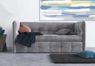 Софа прямий Lion Доміно темно-сірий 2000x900x900 мм