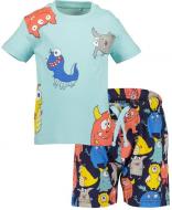 Комплект Blue Seven футболка і шорти р.122 блакитний 826049-00/6201 Комплект Blue Seven футболка і шорти р.122 блакитний 826049-00/6201