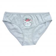 Труси для дівчаток Bibo р.140 сірий із принтом 11185 Труси для дівчаток Bibo р.140 сірий із принтом 11185