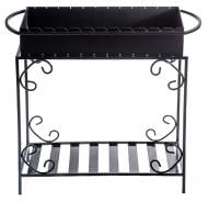 Мангал Metalzavod M12-3D на 12 шампуров 3 мм на дровнице Мангал Metalzavod M12-3D на 12 шампуров 3 мм на дровнице