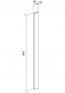 Пилястра Грейд графит матовый 920x50 топ модель R-1