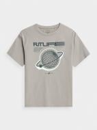 Футболка 4F TSHIRT 4FJAW22TTSHM588-83S р.146 бежевый