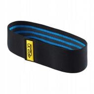 Лента для фитнеса 4fizjo для фитнеса и спорта из ткани 15-20 кг 4FJ0070 Black/Blue Hip Band черныйсиний