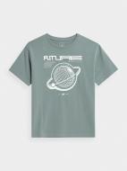 Футболка 4F TSHIRT 4FJAW22TTSHM588-42S р.140 зеленый