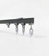 Карниз Karniz plus T-1 одинарний укомплектований 150 см графіт 1 шт.