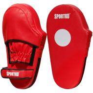 Лапи боксерські SPORTKO 4002-Red 23x40 см червоний