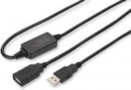 Подовжувач Digitus USB 2.0 Active Cable A/M-A/F 15 м чорний (DA-73101) Подовжувач Digitus USB 2.0 Active Cable A/M-A/F 15 м чорний (DA-73101)