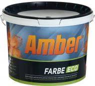 Краска акриловая водоэмульсионная Amber Farbe ECO интерьерная мат белый 10 л