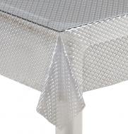Скатерть 3Д ТС26-001 Соты 137x200 см белый Даріана