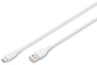 Кабель Digitus USB-A - Type-C Data/Charge USB 2.0 60W 2 м белый (AK-300340-020-W)