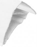 Профиль-плинтус ПВХ 3м снежно-белый