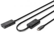 Подовжувач Digitus USB 3.2 Gen1 Active Cable 5G C/M-C/F 5 м чорний (DA-73108)