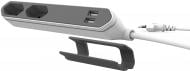 Удлинитель Allocacoc Powerbar USB 9102/PB2SEU без заземления 2 гн. белый 1,5 м 9102/PB2SEU