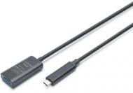 Подовжувач Digitus USB 3.2 Gen2 Active Cable 10G C/M-A/F 5 м чорний (DA-73113)