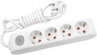 Подовжувач з вимикачем Viko MultiLet із заземленням 4 гн. білий 3 м