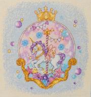 Набор для вышивания крестиком Карусель 200x230 мм Абрис Арт