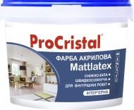 Краска акриловая ProCristal Mattlatex ИР-232 мат белый 1 л