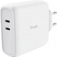 Мережевий зарядний пристрій Trust Maxo 65 Вт 2xUSB-C PD (25381_TRUST)