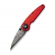 Ніж складаний Civivi Starflare, wharncliffe, дамаська сталь, червоний C23052-DS1