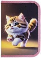 Пенал шкільний Kitty 25104C CLASS рожевий із малюнком