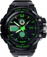 Наручные часы Skmei 0990 BK-green BOX (0990BOXBKGR)