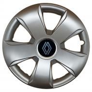 Колпак для колес SJS Peugeot NEW 102 R13" 4 шт. серебряный (109549)