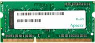 Оперативная память Apacer SODIMM DDR4 4 GB (1x4GB) 2400 MHz (AS04GGB24CEWBGH)