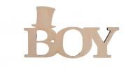 Декор из фанеры Надпись BOY 17,5х9,5 см Santi