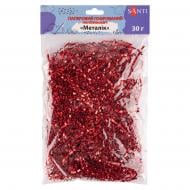 Наповнювач декоративний 30 г червоний металік Santi