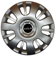 Ковпак для коліс SJS Kia NEW 222 R14" 4 шт. срібний (109621)