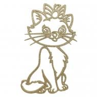 Ялинкова іграшка MIS LT Котик 12 см золотий