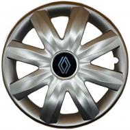 Колпак для колес SJS Peugeot NEW 221 R14" 4 шт. серебряный (109649)
