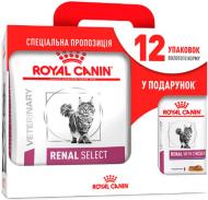 Набор корма для кошек Royal Canin RENAL SELECT 4 кг + 12 паучей