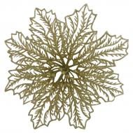 Декорація новорічна Різдвяник павутинка 2 золотий 17 см