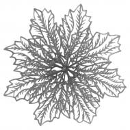 Декорация новогодняя Рождественник паутинка 2 серебряный 17 см