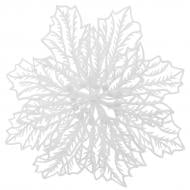 Декорация новогодняя Рождественник паутинка 2 белый 17 см