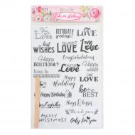 Стикеры Натирка «Надписи» (англ.) 22х15 см Santi