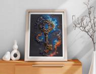 Набор для вышивания бисером Ключ к счастью 270x350 мм Абрис Арт