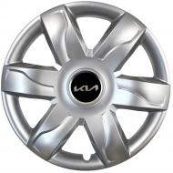 Колпак для колес SJS Kia NEW 318 R15" 4 шт. серебряный (109704)