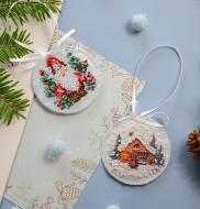 Набор для вышивания бисером Зимний волшебник 132x66 мм Абрис Арт