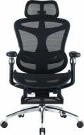 Кресло офисное Sihoo DORO C300 Pro Mesh Black с подставкой для ног