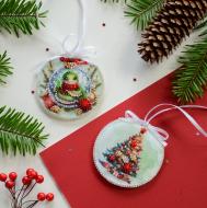 Набор для вышивания бисером Праздничная змейка 132x66 мм Абрис Арт