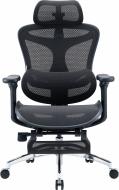 Кресло офисное Sihoo DORO C300L Mesh Black с подставкой для ног черный