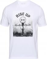 Футболка Under Armour UA BBall Rise Up Throw Down 1305718-100 р.S белый