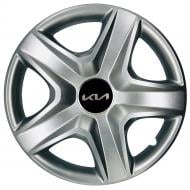Колпак для колес SJS Kia NEW 340 R15" 4 шт. серебряный (109726)