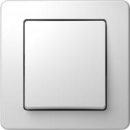 Вимикач одноклавішний TEM Ekonomik без підсвітки білий SE10PWXO-U