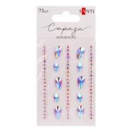 Самоклеющиеся стразы Капли розовые 73 шт. Santi