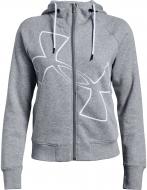 Джемпер Under Armour Big Logo WM FZ Hoodie 1320609-035 р. L серый